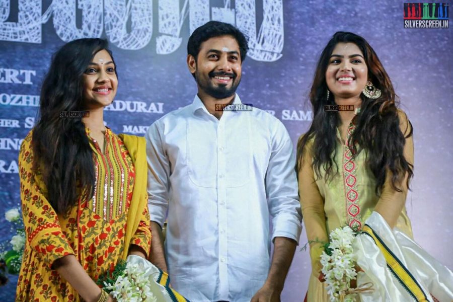 Aari, Smruthi and Upasana at Mouna Valai Movie Launch