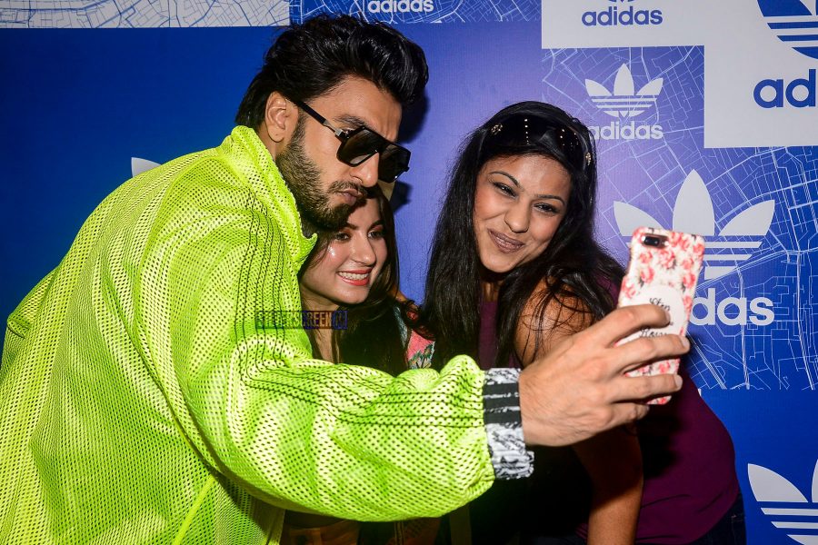 Ranveer Singh In Funky Neon Green At A Store Launch In Mumbai