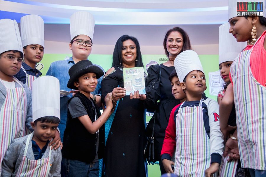 Actress Simran was at the launch of the I COOK book by Shree Periakaruppan in Chennai recently