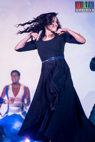 Sanjjanaa Performing at the Sakka Podu Podu Raja Audio Launch