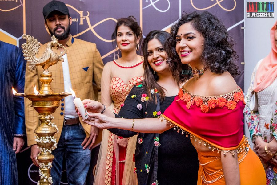 Manisha Shree, Aarav, Maalavika Sundar At The Launch Of Designer Ruchi Kothari's New Collection