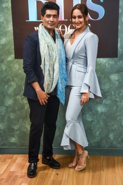 Sonakshi Sinha, Manish Malhotra On The Sets Of Vogue BFFs