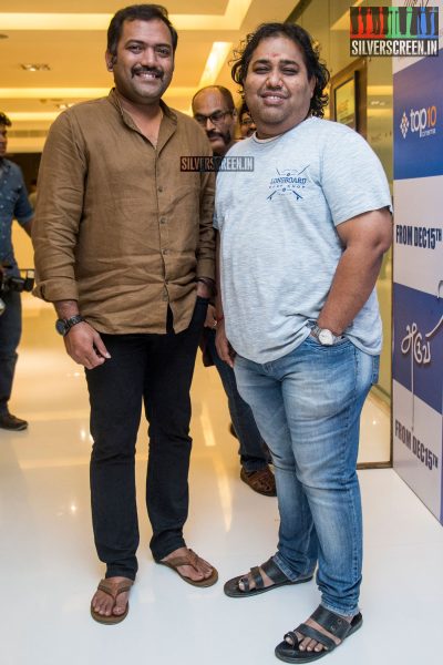 CV Kumar At The Aruvi Movie Premiere