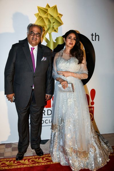 Sridevi in a Manish Malhotra gown at the Masala Awards in Dubai