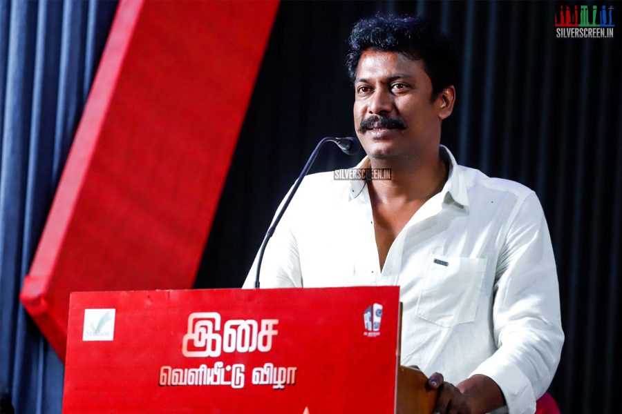 Samuthirakani At The Madura Veeran Audio Launch