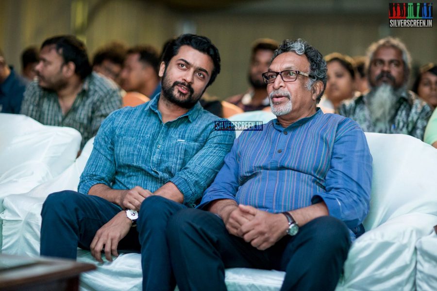 Nasser and Suriya at the  Bhaagamathie Audio Launch