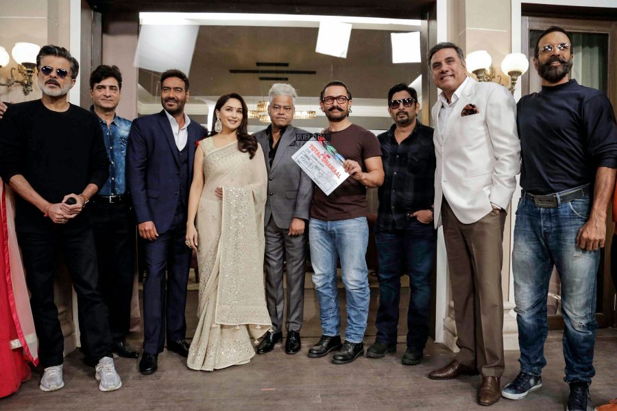 Madhuri Dixit, Aamir Khan, Anil Kapoor, Ajay Devgn At The Launch Of Total Dhamaal