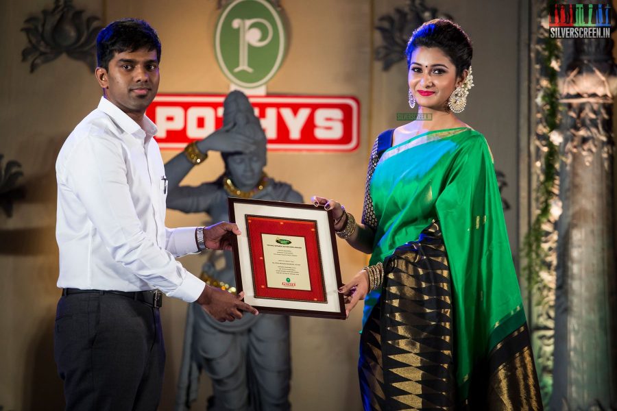 Priya Bhavani Shankar At The Pothys Best Silk Weaver Award & Pothys Young Women Achievers Award