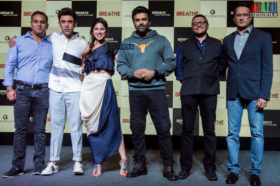 R Madhavan, Sapna Pabbi And Others At The Trailer Launch Of Amazon Prime's Breathe