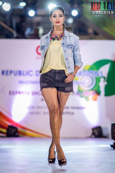 Model At The Republic Day Celebrations & Grand Finale Of A Shopping Festival In Chennai