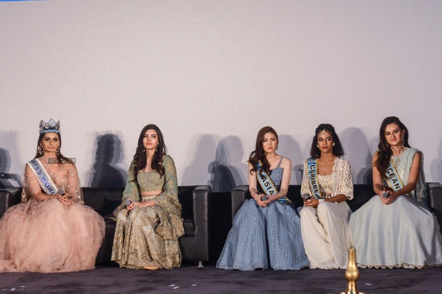 Miss World Manushi Chhillar Holds A Press Meet In Chennai