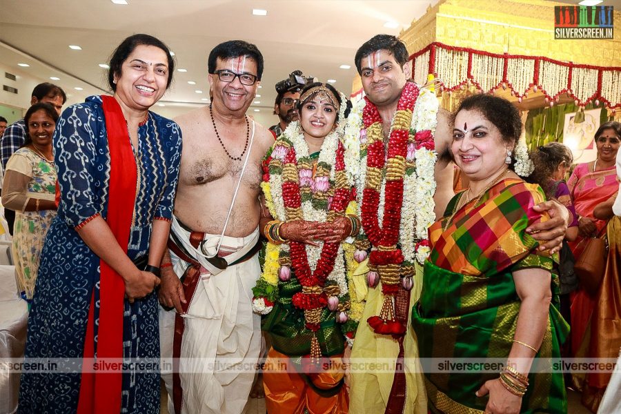 Suhasini Mani Ratnam At The YG Mahendran's Son Harshavardhana-Shwetha's Wedding