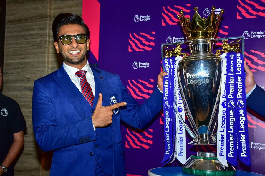 Ranveer Singh At An Premier League India Event