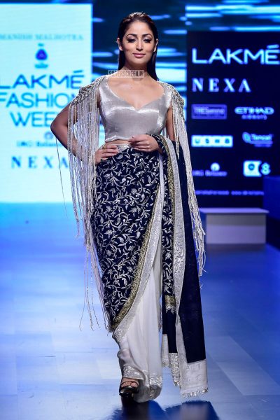 Yami Gautam Walks For Manish Malhotra At Lakme Fashion Week