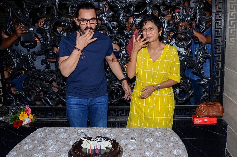 Aamir Khan Celebrates 53rd Birthday With Wife Kiran Rao & Mumbai Press