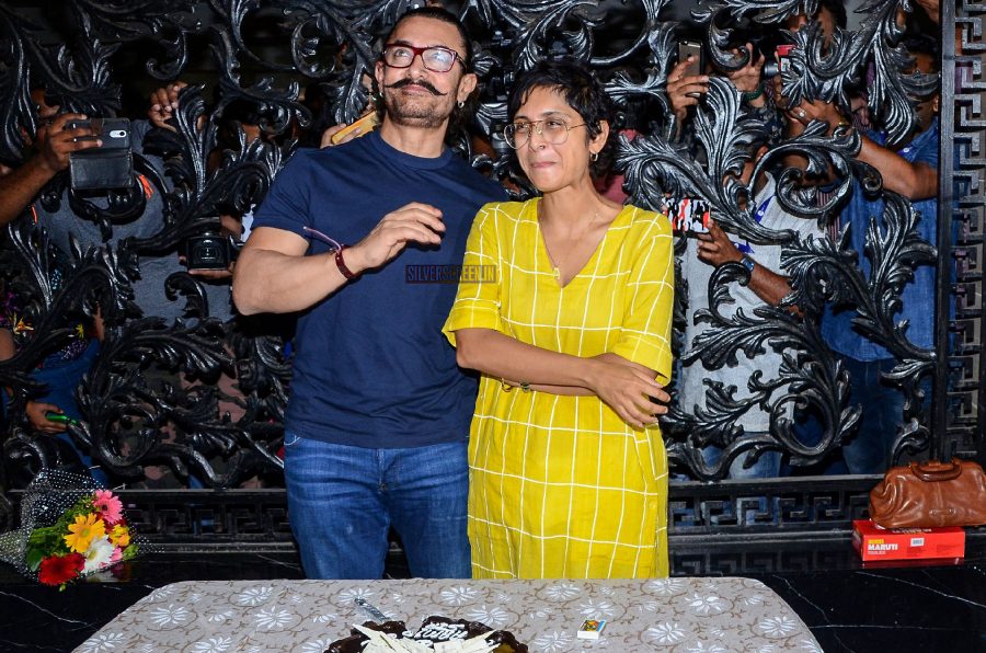 Aamir Khan Celebrates 53rd Birthday With Wife Kiran Rao & Mumbai Press