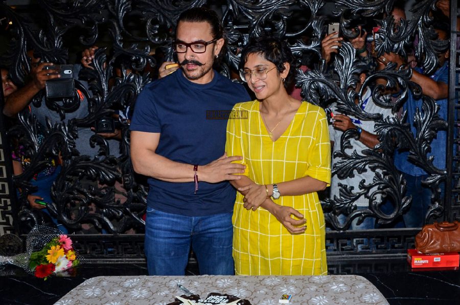 Aamir Khan Celebrates 53rd Birthday With Wife Kiran Rao & Mumbai Press