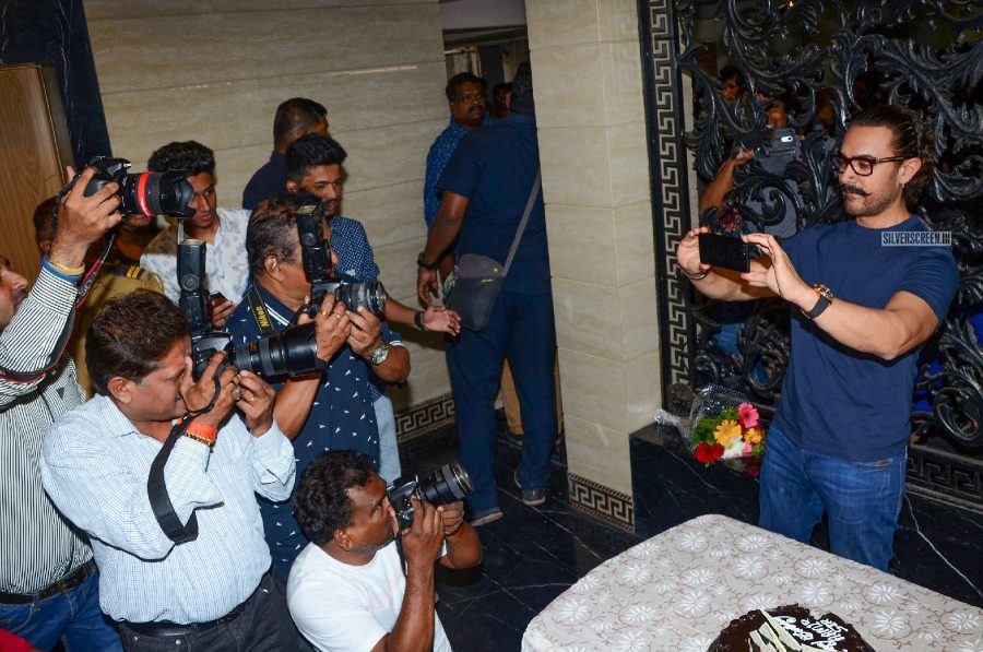 Aamir Khan Celebrates 53rd Birthday With Wife Kiran Rao & Mumbai Press