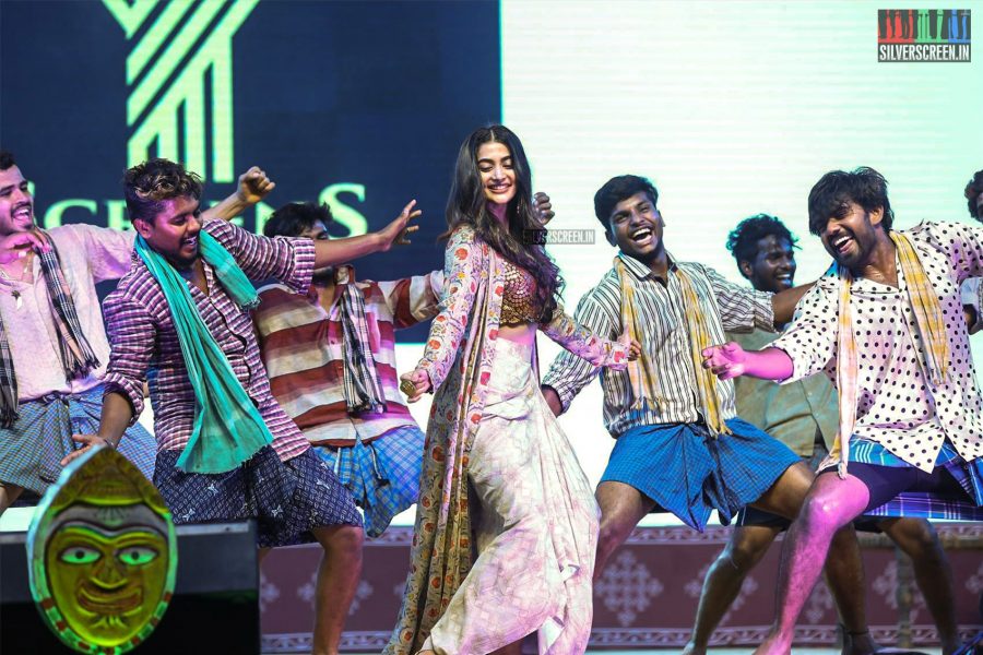 Pooja Hegde At The Rangasthalam Pre-Release Event