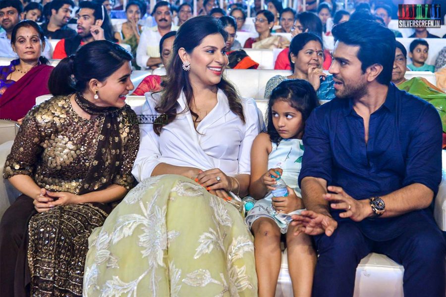 Ram Charan And Samantha At The Rangasthalam Pre-Release Event
