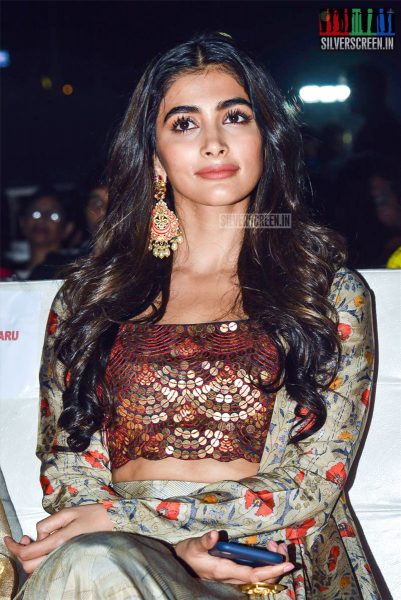 Pooja Hegde At The Rangasthalam Pre-Release Event