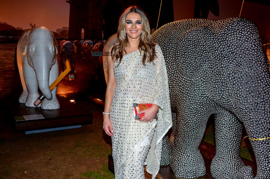 Elizabeth Hurley, Manish Malhotra, Urvashi Rautela At The 'Help The Hathi' Fund Raising Event