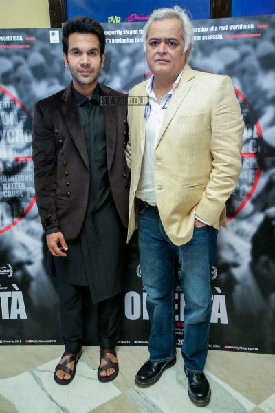 Rajkummar Rao, Hansal Mehta At The Trailer Launch Of Omerta