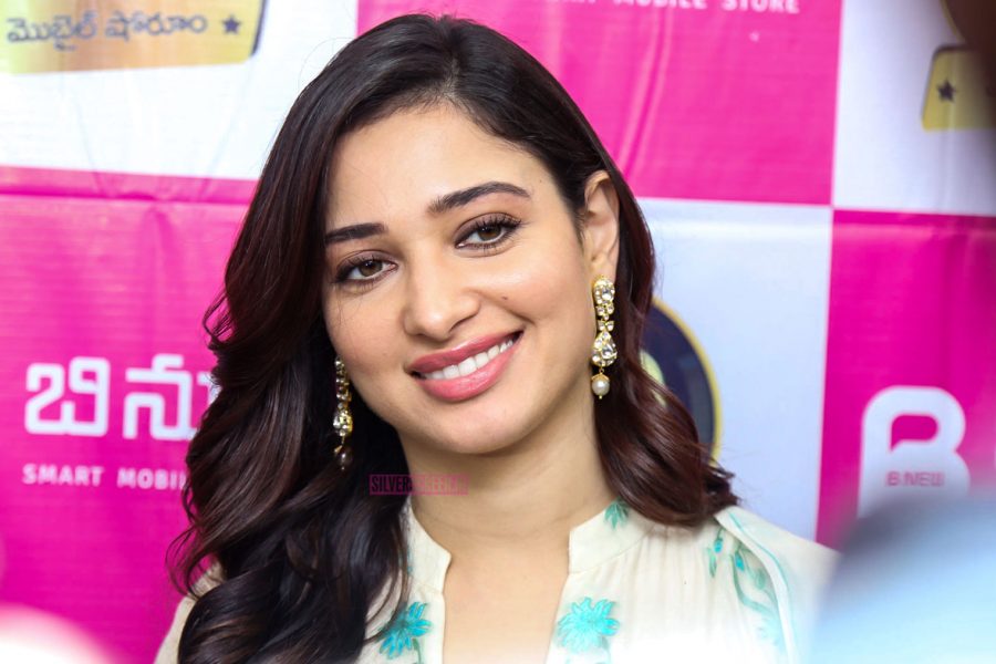 Tamannaah Bhatia At The Inauguration Of A Mobile Store