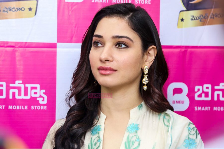 Tamannaah Bhatia At The Inauguration Of A Mobile Store