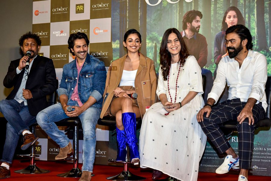 Varun Dhawan, Banita Sandhu, Shoojit Sircar At The October Trailer Launch