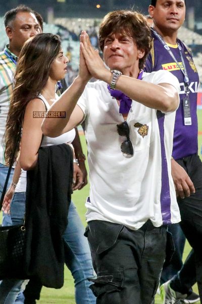 IPL 2018: Shah Rukh Khan Cheers For KKR At Kolkata's Eden Gardens