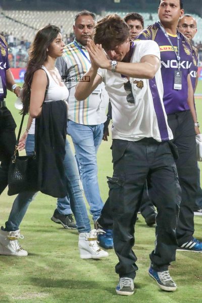 IPL 2018: Shah Rukh Khan Cheers For KKR At Kolkata's Eden Gardens