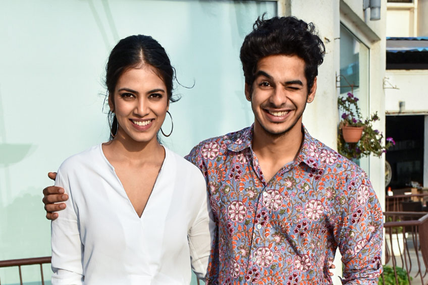 Ishaan Khatter And Malavika Mohanan At The Promotions Of Beyond The Clouds