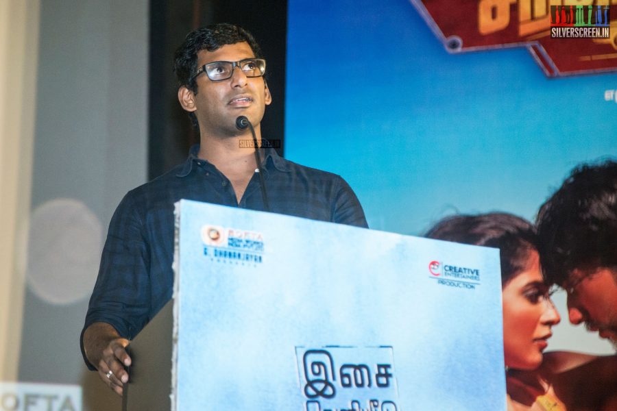 Vishal At The Mr. Chandramouli Audio Launch