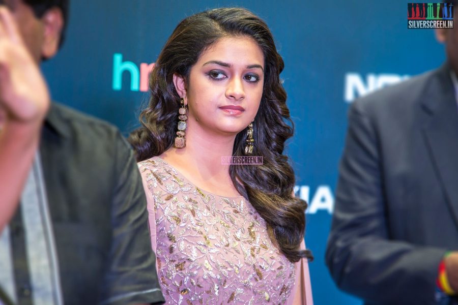 Keerthy Suresh At The Nokia-HMD India Press Meet