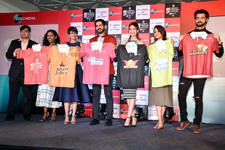 Mandira Bedi, Hiten Tejwani, Anita Hassanandani At The Launch Of Cinema Premier League