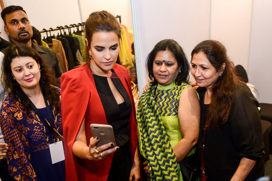Neha Dhupia At The Fashion & Lifestyle Exhibition In Delhi