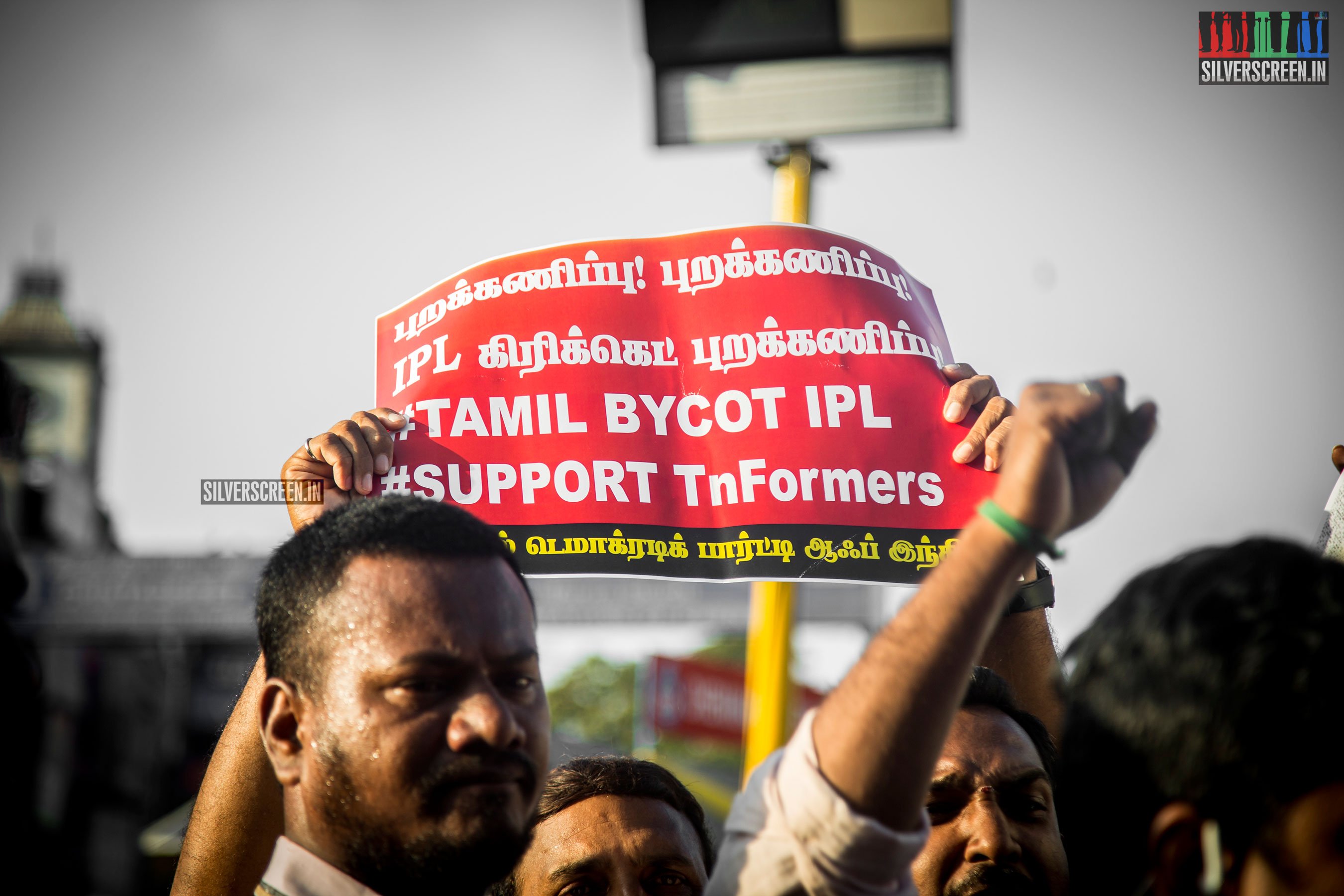 Protest Against The IPL Match In Chennai