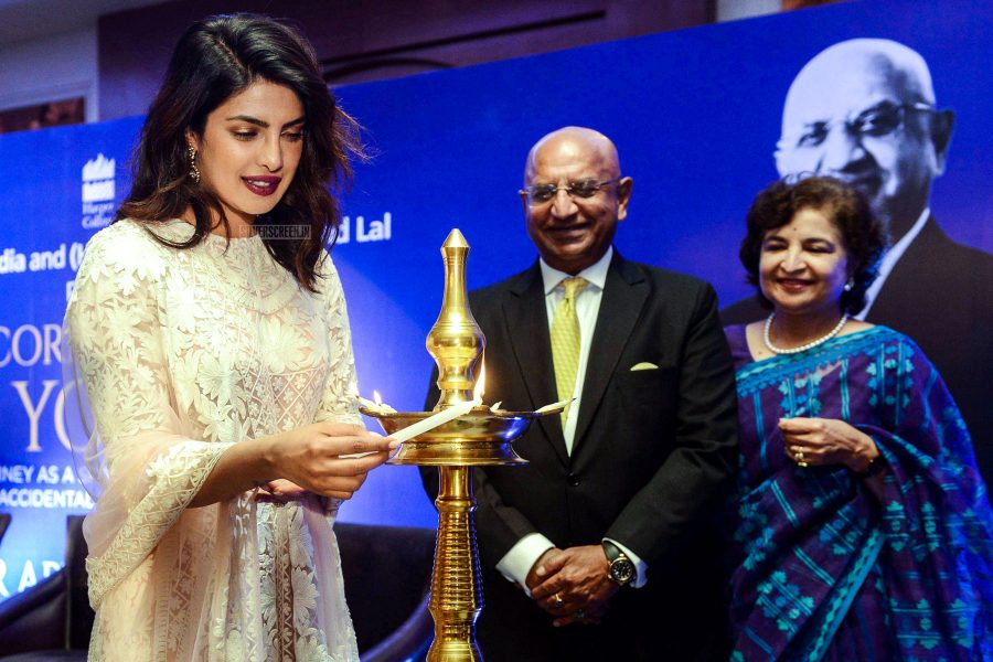 Priyanka Chopra In A Manish Malhotra Anarkali At A Book Launch In Delhi