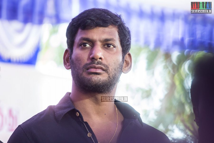 Vishal At The Nadigar Sangam Protest