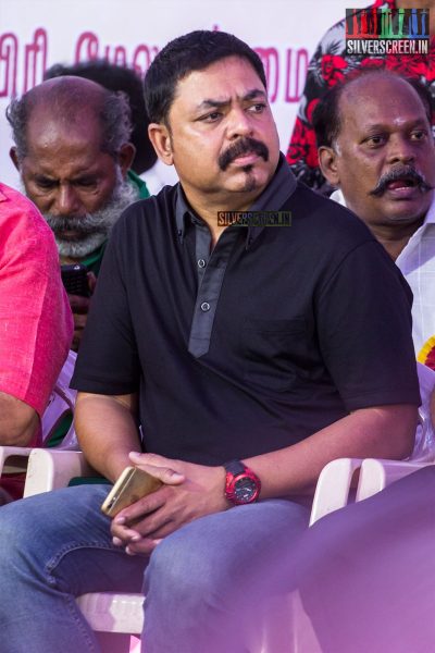 Celebrities At The Nadigar Sangam Protest