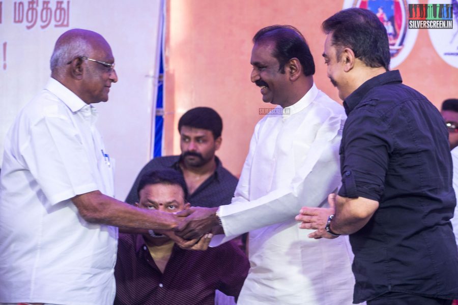 Vairamuthu At The Nadigar Sangam Protest