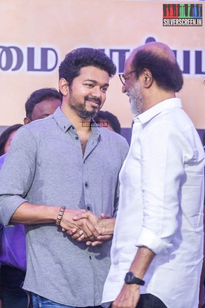 Rajinikanth, Vijay At The Nadigar Sangam Protest