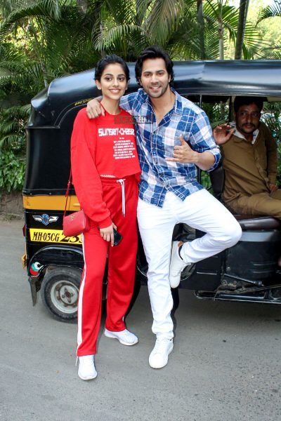 Varun Dhawan, Banita Sandhu During The Promotions Of October