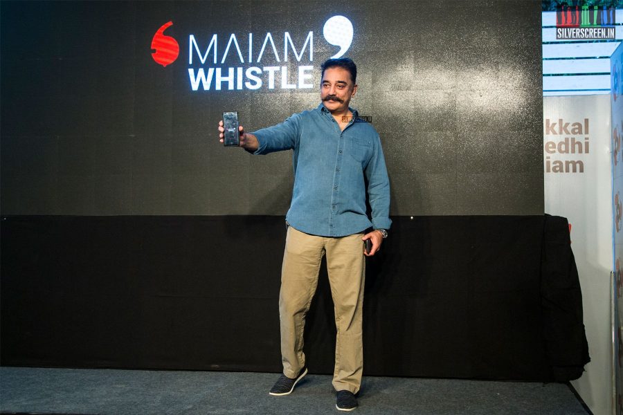 Kamal Haasan At The 'Maiam Whistle' App Launch