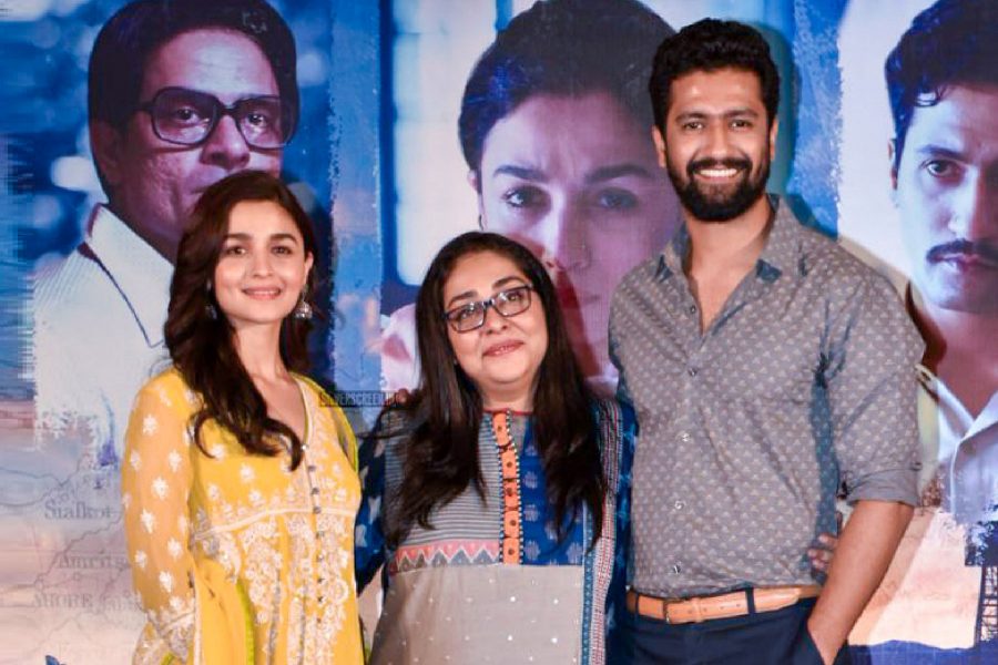 Alia Bhatt, Meghna Gulzar, Vicky Kaushal At The Raazi Success Meet