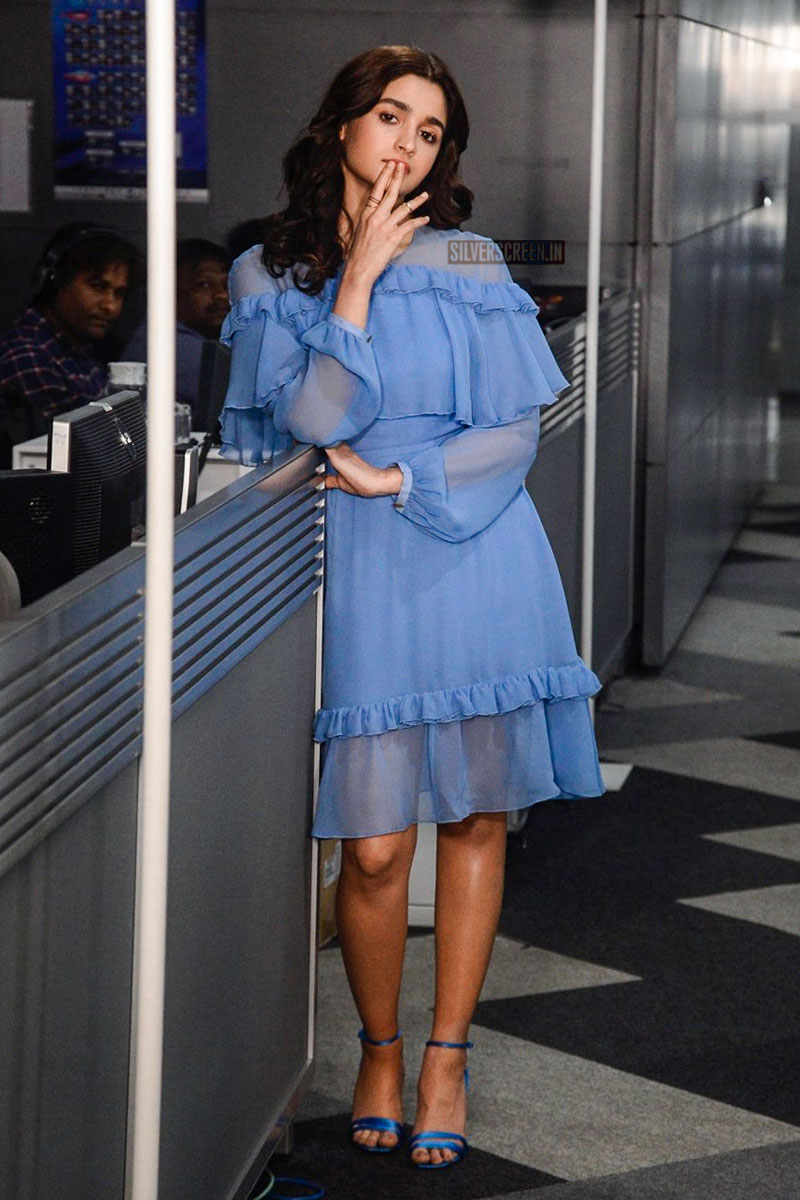 Alia Bhatt Seen In A Prabal Gurung Dress On The Sets Of Star