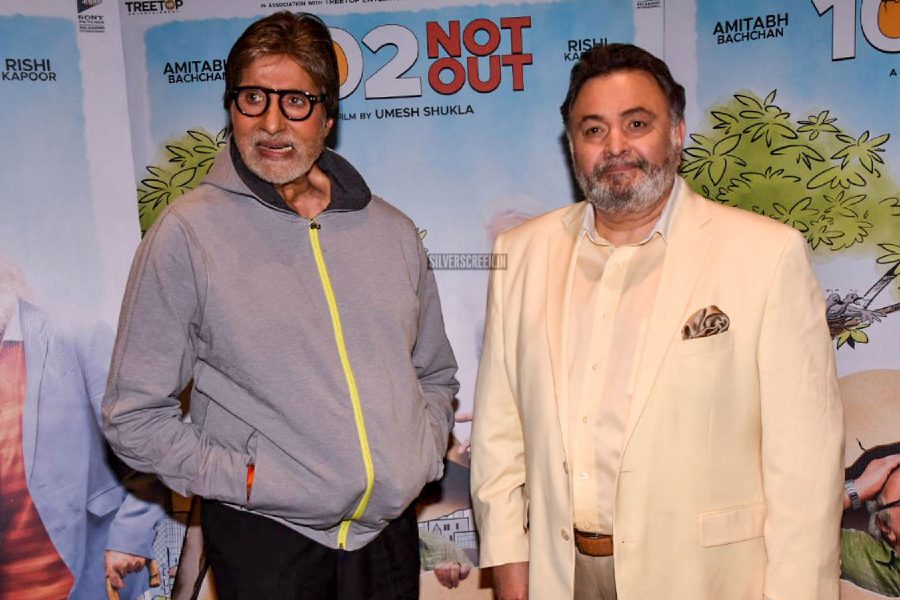 Amitabh Bachchan & Rishi Kapoor At The 102 Not Out Screening