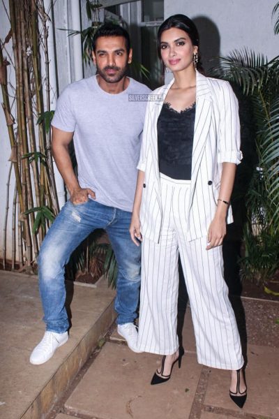 Diana Penty & John Abraham At The Promotions Of Parmanu