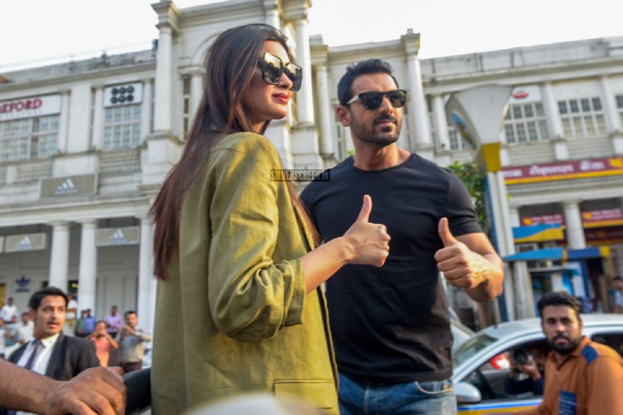 Diana Penty & John Abraham At The Promotions Of Parmanu